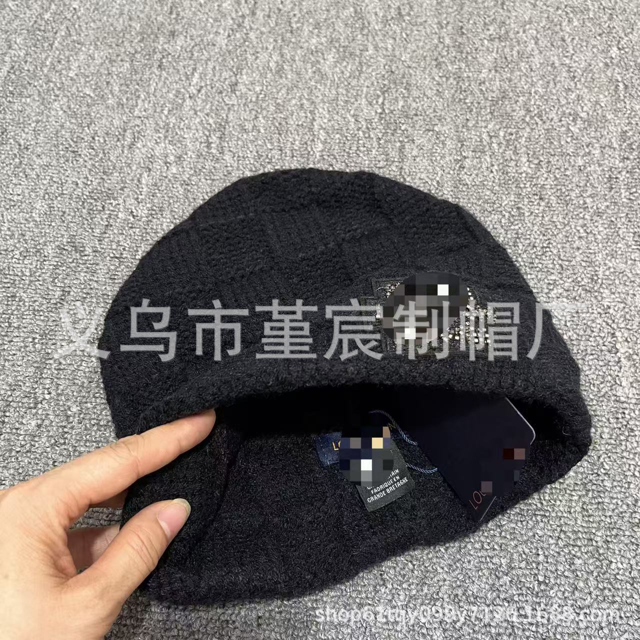 欧美跨境时尚图案针织帽韩版休闲百搭简约秋冬保暖户外防寒毛线帽 9