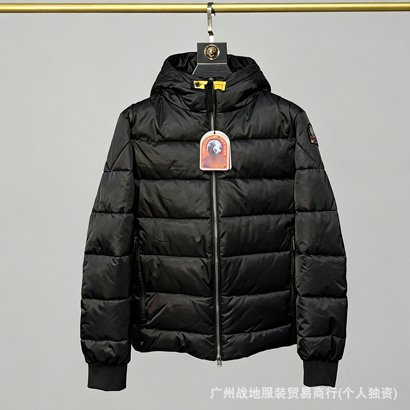 跨境高版本跳伞男士连帽加厚白鸭绒绗缝羽绒服防风保暖夹克外套潮 37