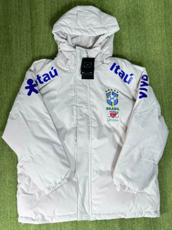 巴西足球冲锋衣棉服巴黎巴萨拜仁曼城皇马切尔西男女风衣加绒薄款 13