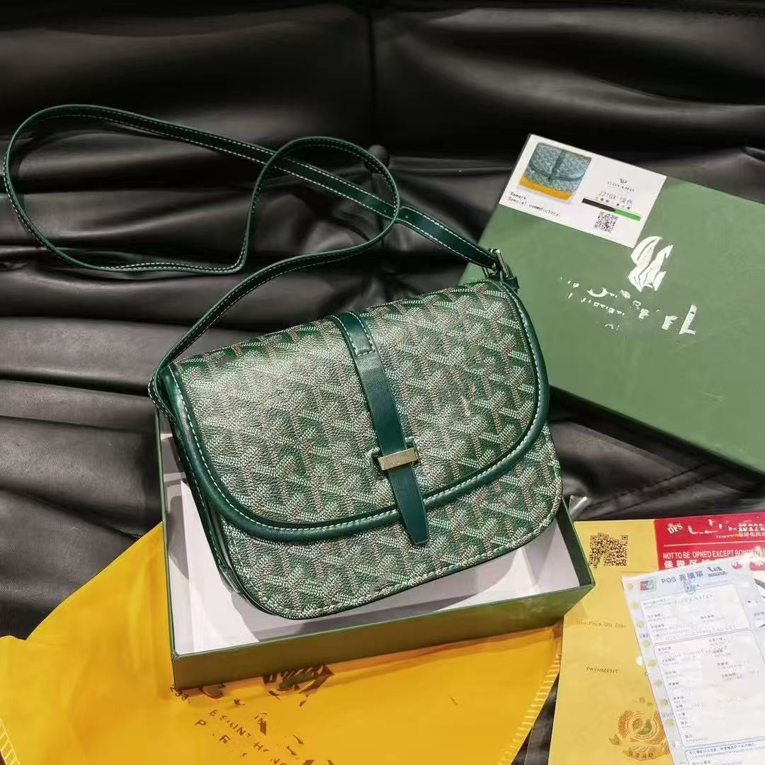 新款狗牙马鞍包男女同款邮差包 单肩斜跨印花女包包潮流时尚百搭 2