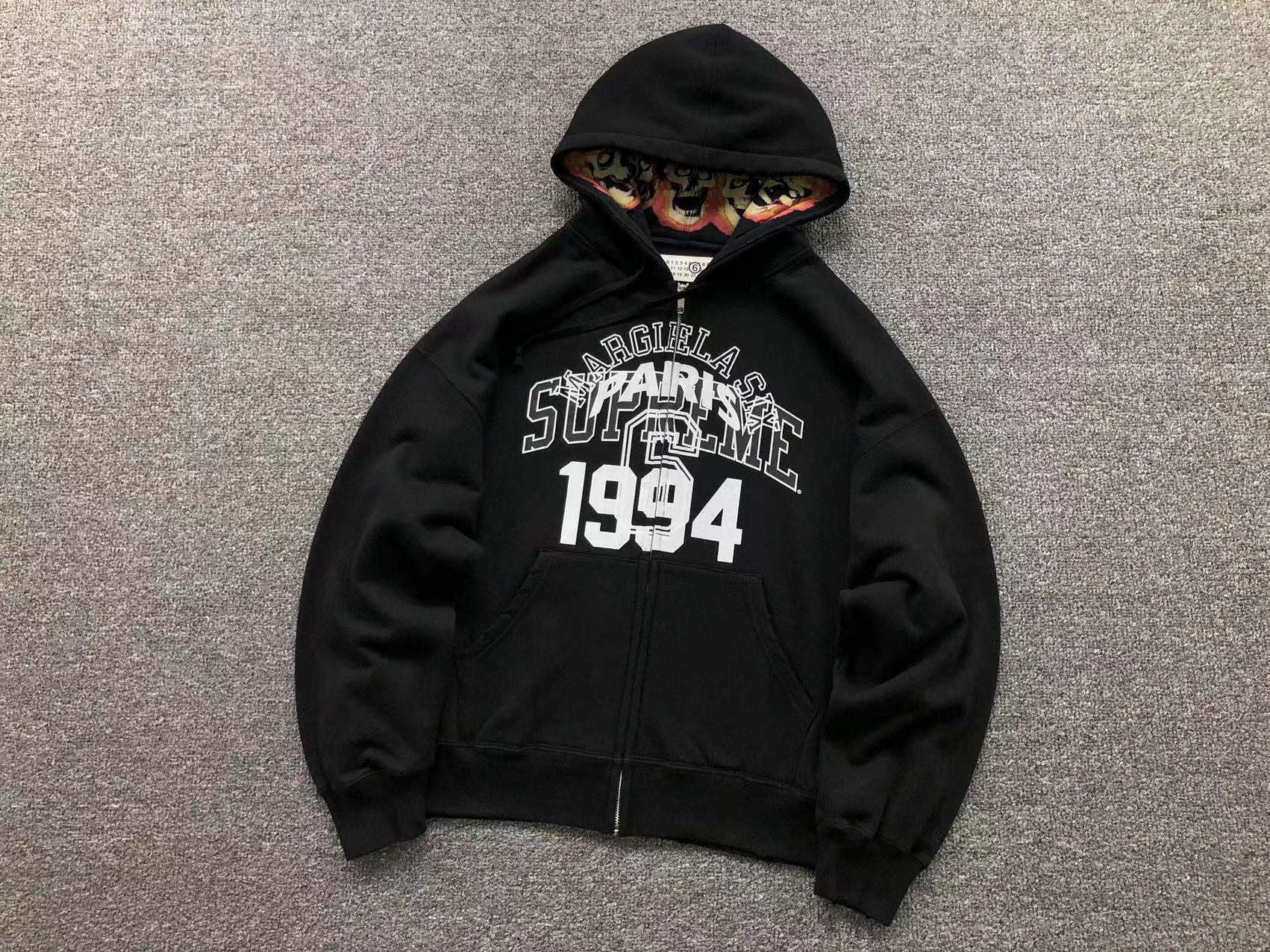 25FW SUPreme贴布BIG LOGO刺绣加绒重磅连帽卫衣男爆款秋冬款纯色 12