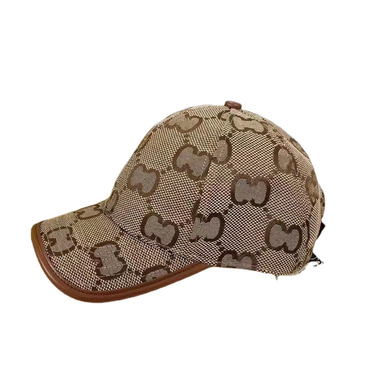 鸭舌帽春夏ins韩版潮流棒球帽双G图案时尚休闲帽子男女新款百搭 5