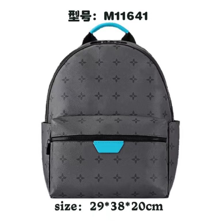 2024新款欧美双肩包男士大容量商务背包时尚书包防水背包学生书包 15