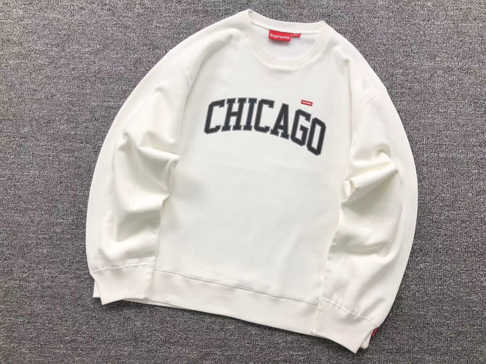 25FW SUPreme贴布BIG LOGO刺绣加绒重磅连帽卫衣男爆款秋冬款纯色 66