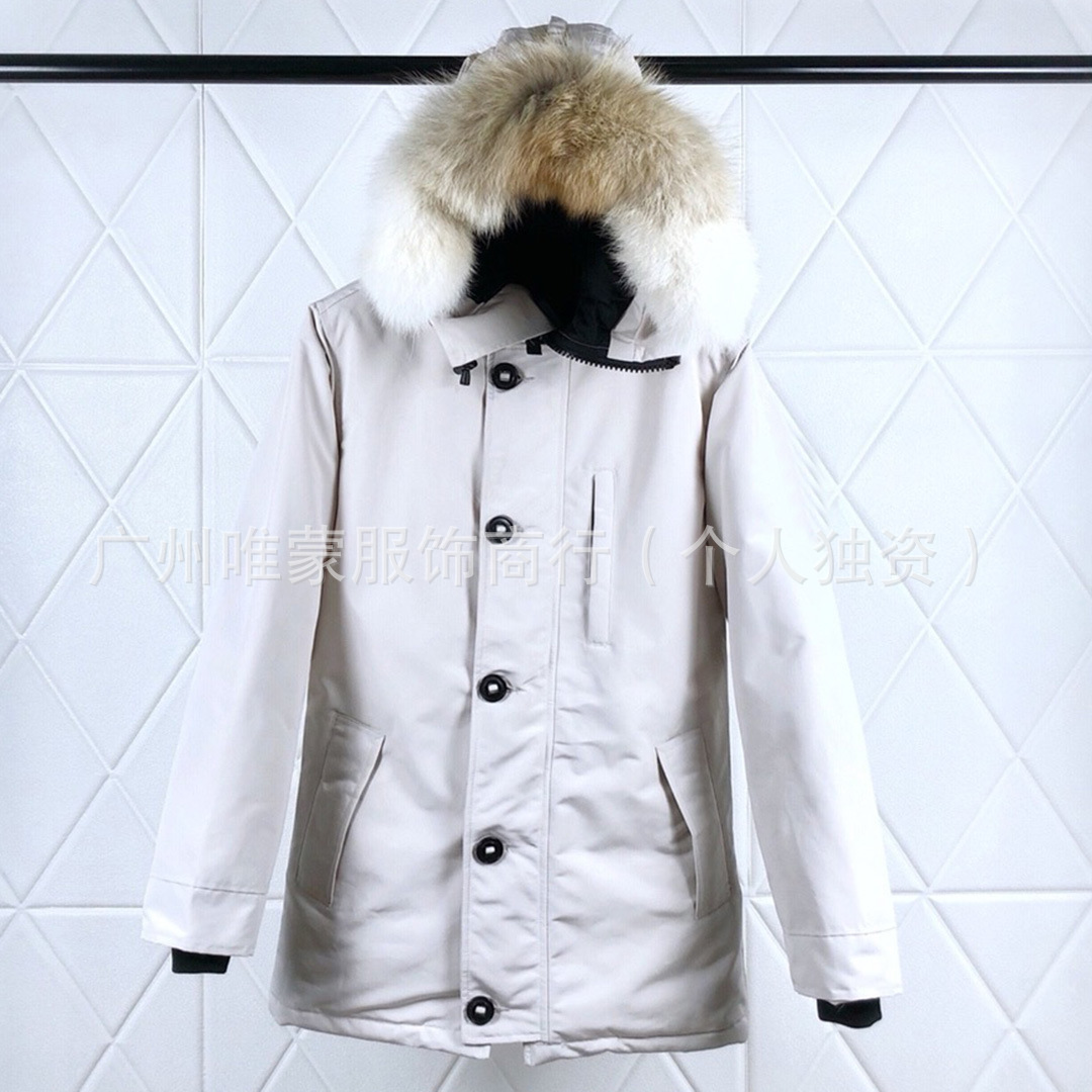 跨境外贸Chateau 06男款加拿大钮扣款羽绒服夹克鹅派克服外套 4
