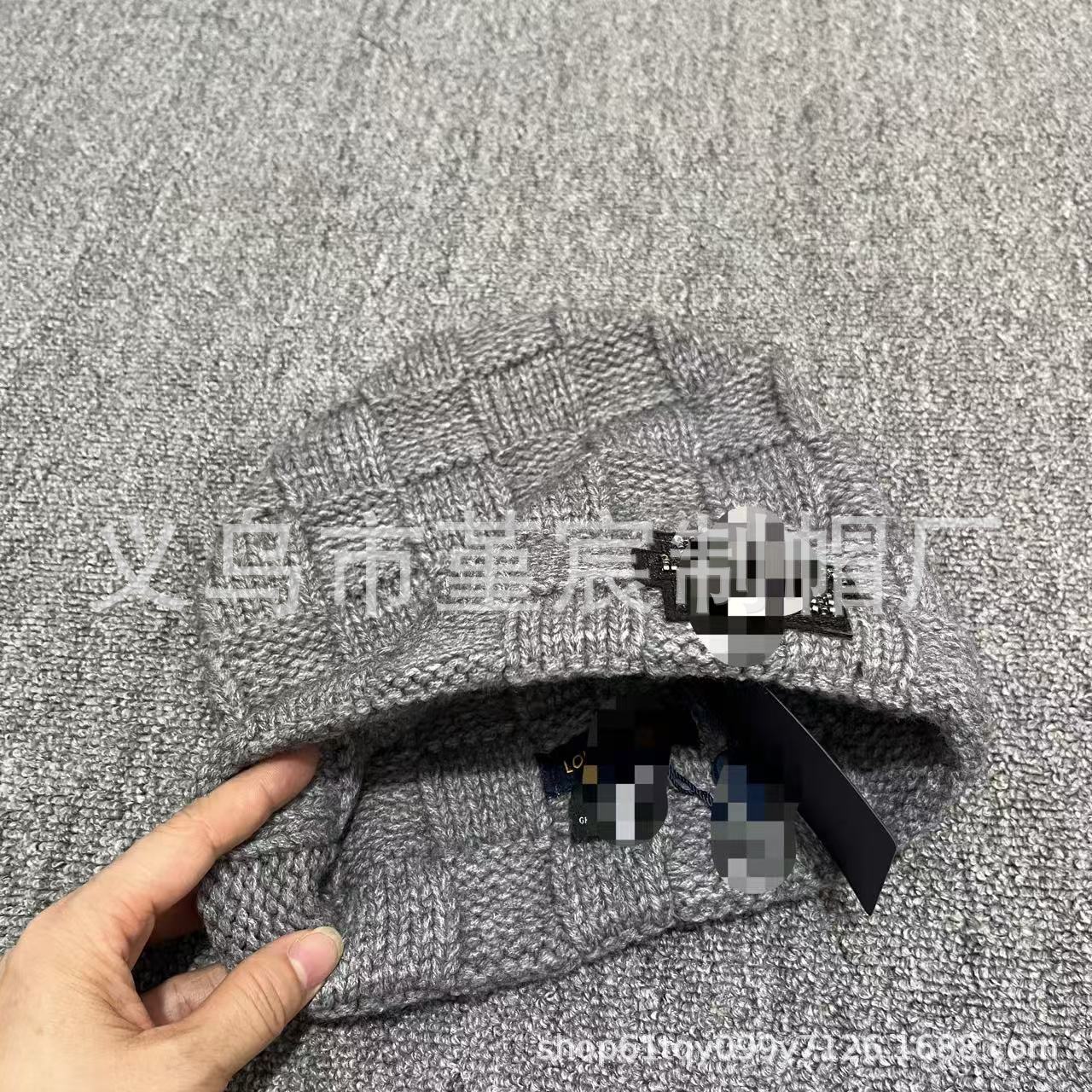 欧美跨境时尚图案针织帽韩版休闲百搭简约秋冬保暖户外防寒毛线帽 14