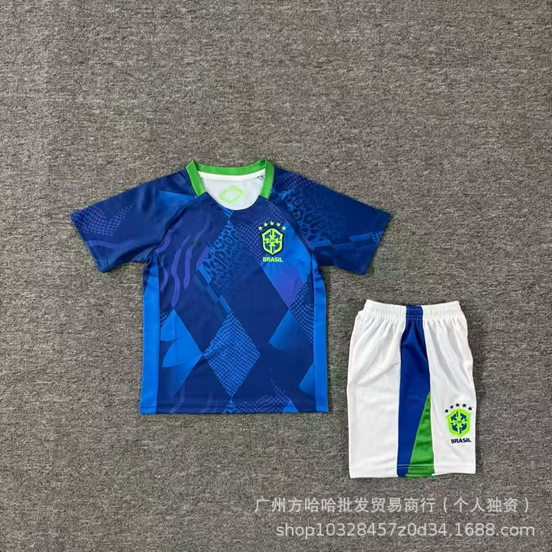 2627国家队儿童装巴西球衣德国英格兰葡萄牙法国西班牙套装足球服 30