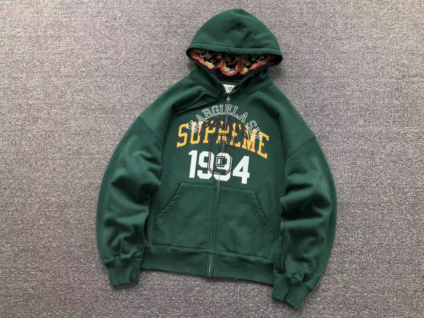 25FW SUPreme贴布BIG LOGO刺绣加绒重磅连帽卫衣男爆款秋冬款纯色 18