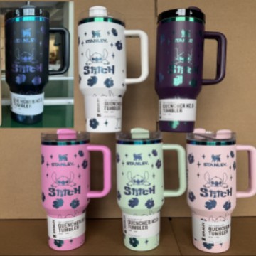 STANLEY海外原版不锈钢吸管杯美版大容量保温杯冷水杯子女冰霸杯 50