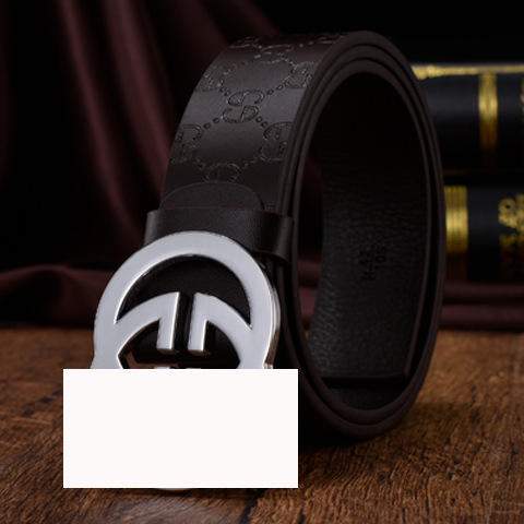 69压花咖啡色银扣