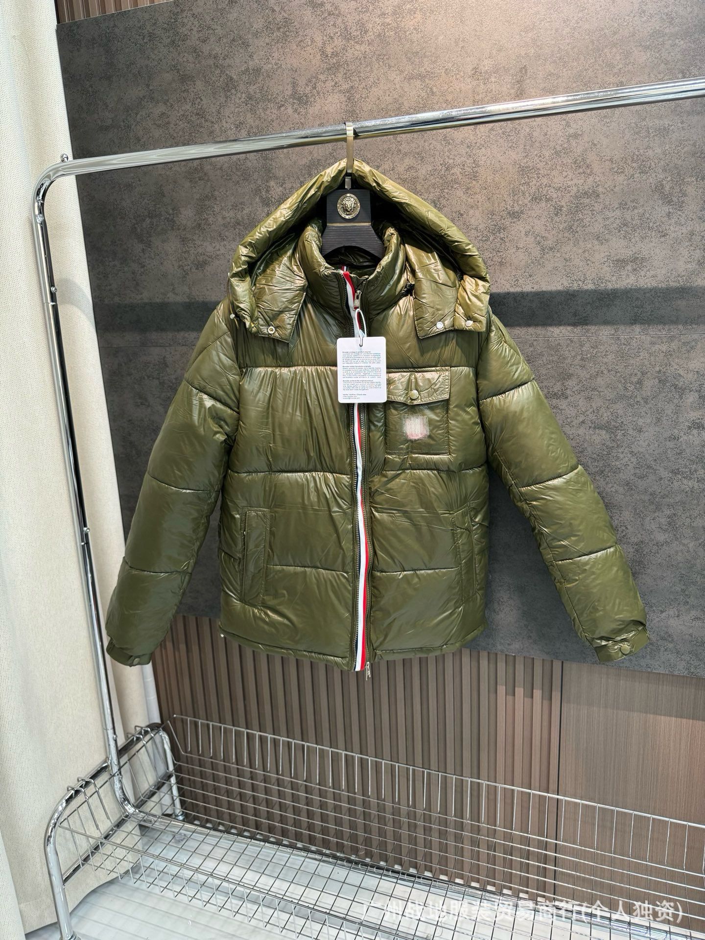 跨境高版本外贸M玛雅黑色经典羽绒服白鸭绒舒适保暖防寒连帽外套 62