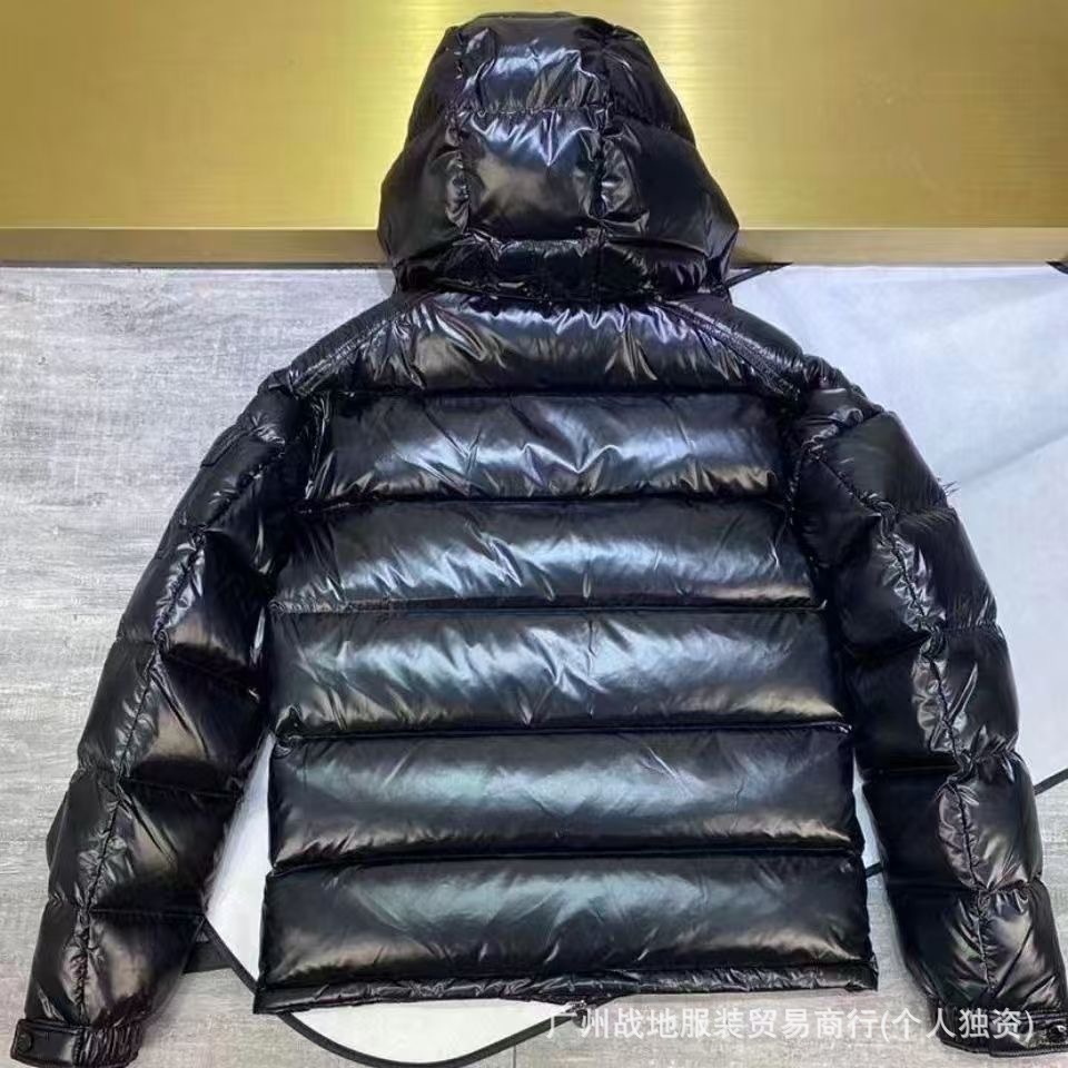 跨境高版本外贸M玛雅黑色经典羽绒服白鸭绒舒适保暖防寒连帽外套 4