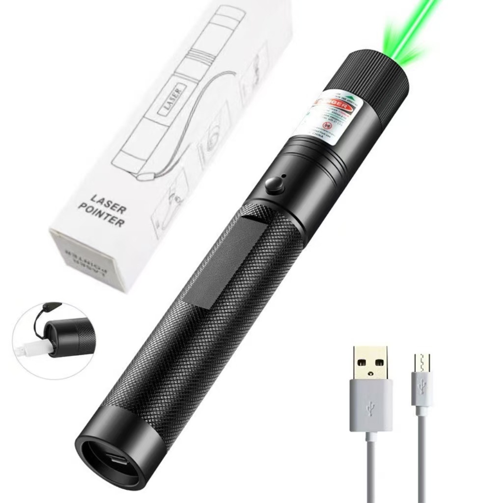 USB303绿光满天星直充内置电池白盒装