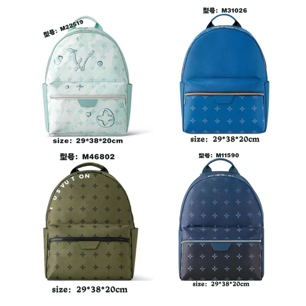 2024新款欧美双肩包男士大容量商务背包时尚书包防水背包学生书包 2