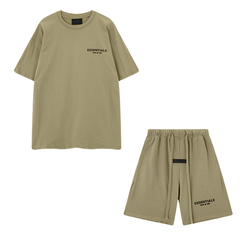 新款FEAR OF GOD ESSENTIALS植绒字母男女休闲宽松加绒连帽卫衣潮 16