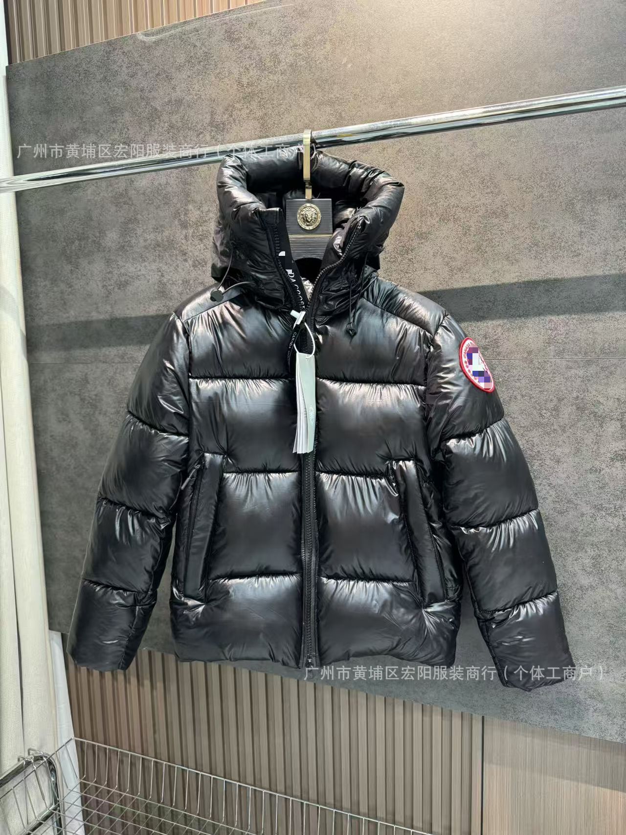 29款大鹅毛领大口袋男女同款派克棉服宽松连帽加厚保暖中长款外套 16