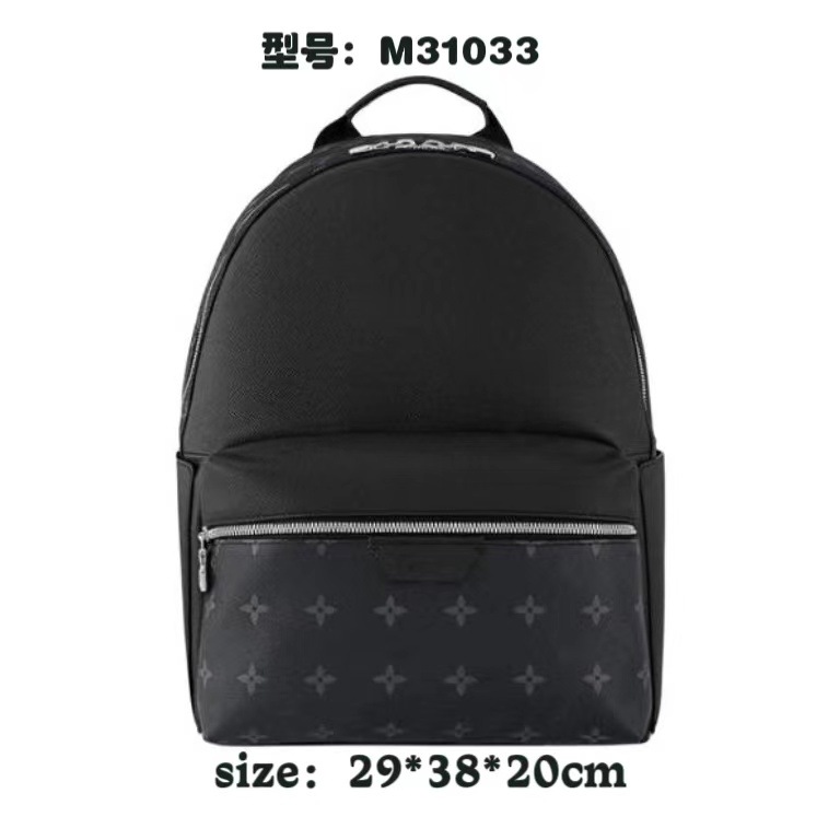 2024新款欧美双肩包男士大容量商务背包时尚书包防水背包学生书包 11