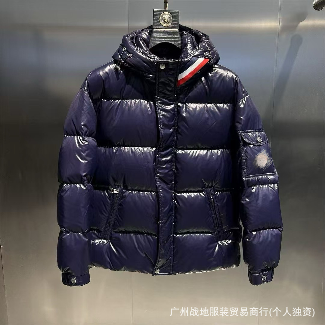 跨境高版本外贸M玛雅黑色经典羽绒服白鸭绒舒适保暖防寒连帽外套 25