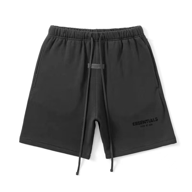 SS22-Essentials小标植绒印花FOG复线情侣运动5分短裤短裤批发 7