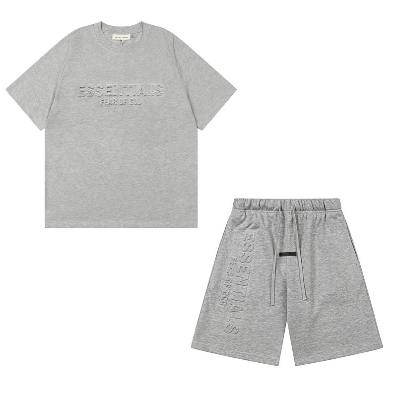 新款FEAR OF GOD ESSENTIALS植绒字母男女休闲宽松加绒连帽卫衣潮 56