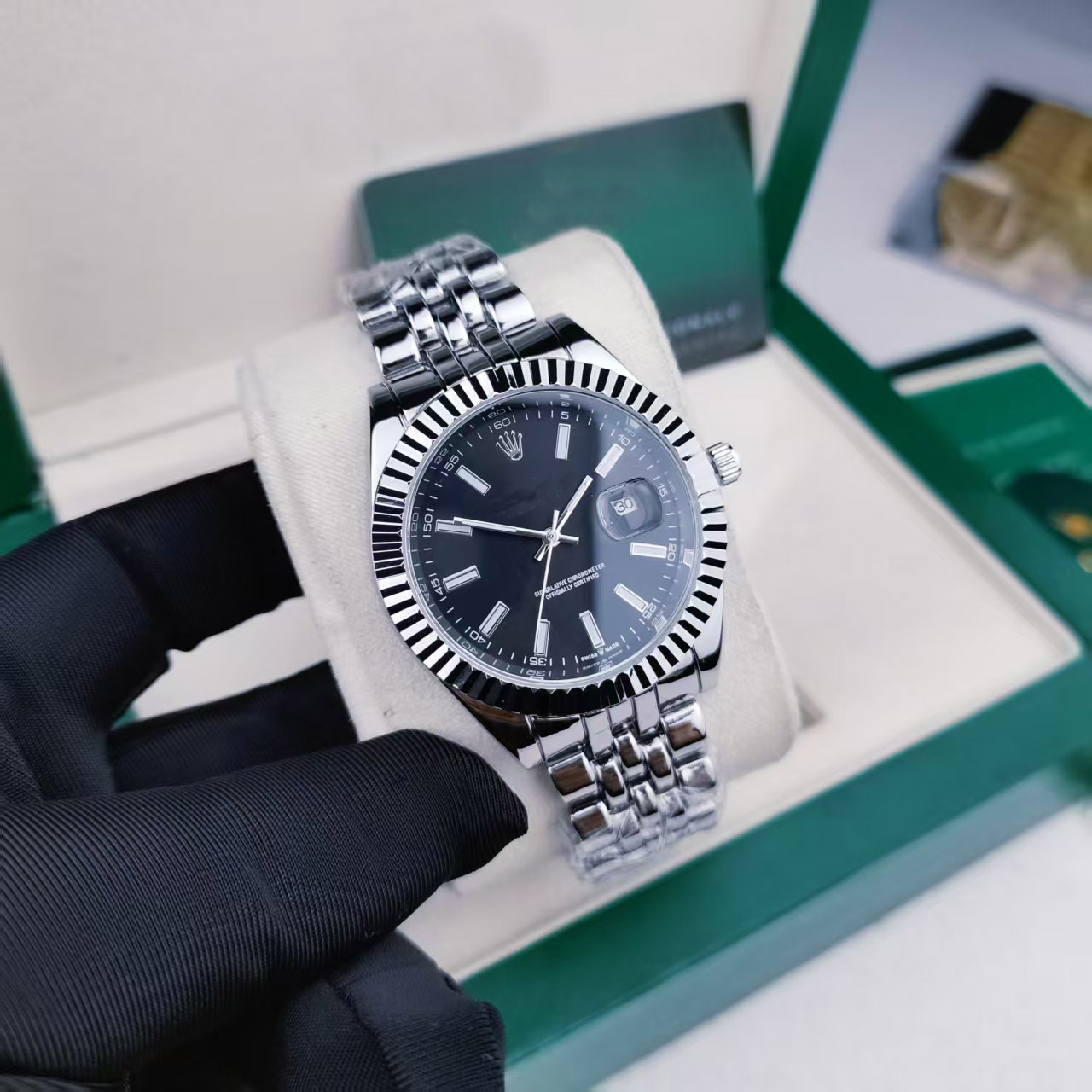 日志实心钢带条刻黑