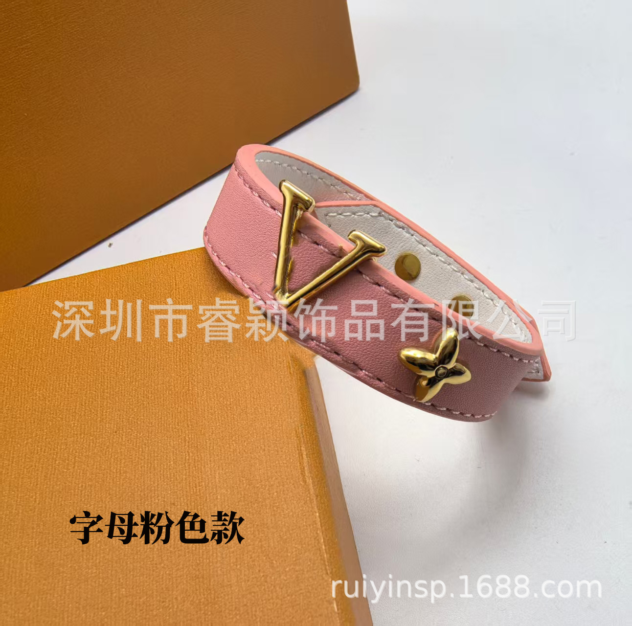 驴家手镯牛皮绳环系列几何型大牌同款中古拆皮独立包装亚马逊跨境 7