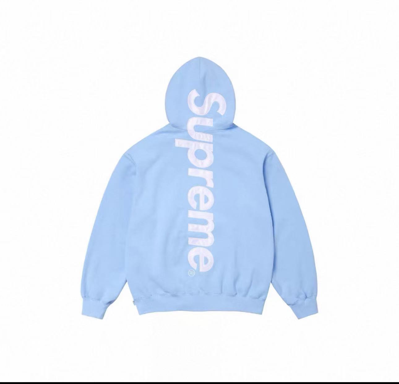 25FW SUPreme贴布BIG LOGO刺绣加绒重磅连帽卫衣男爆款秋冬款纯色 87