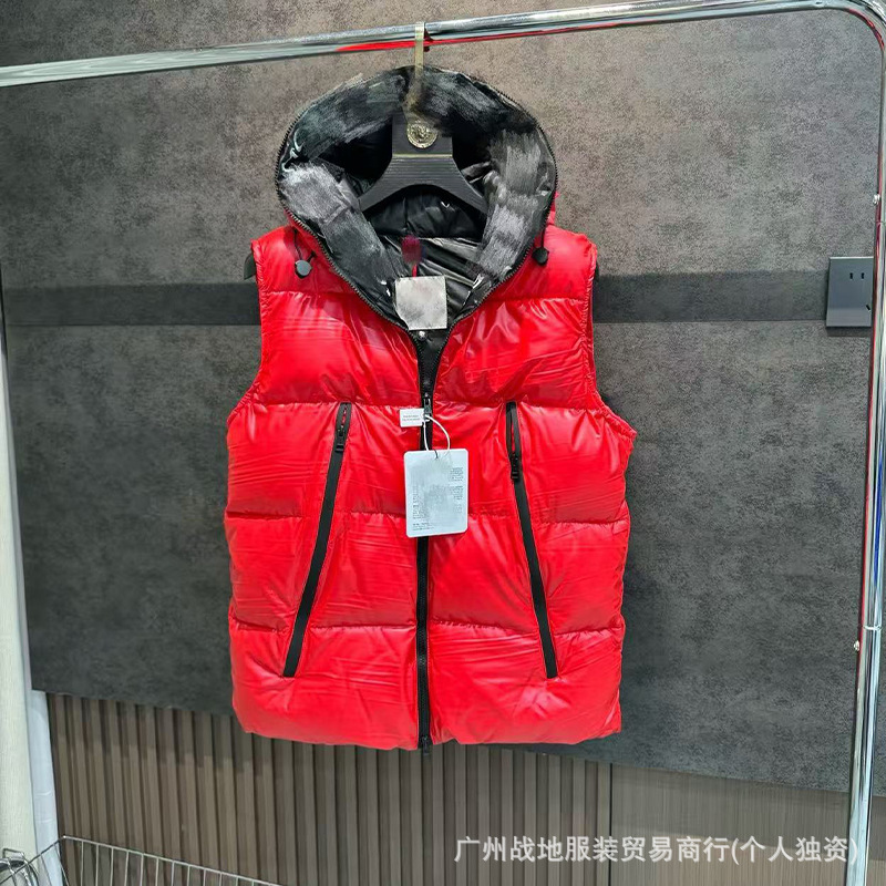 跨境高版本外贸M玛雅黑色经典羽绒服白鸭绒舒适保暖防寒连帽外套 61