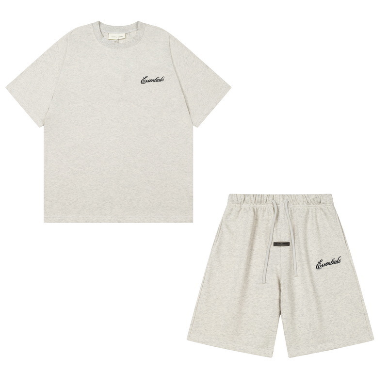 新款FEAR OF GOD ESSENTIALS植绒字母男女休闲宽松加绒连帽卫衣潮 45