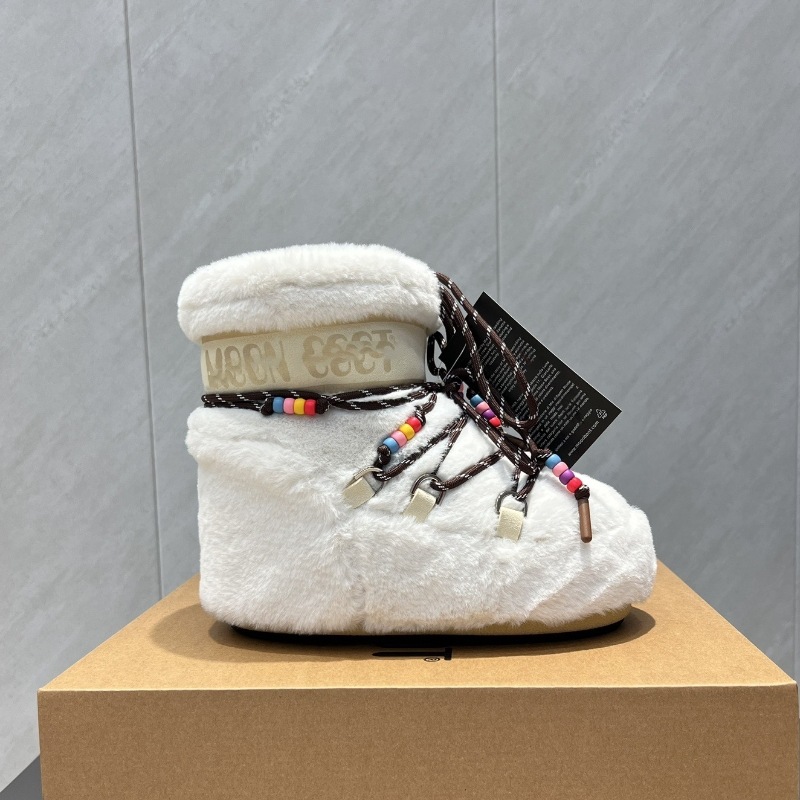 高定25ss秋冬新款月亮靴雪地靴系列内增高防滑保暖丑萌滑雪鞋短靴 67