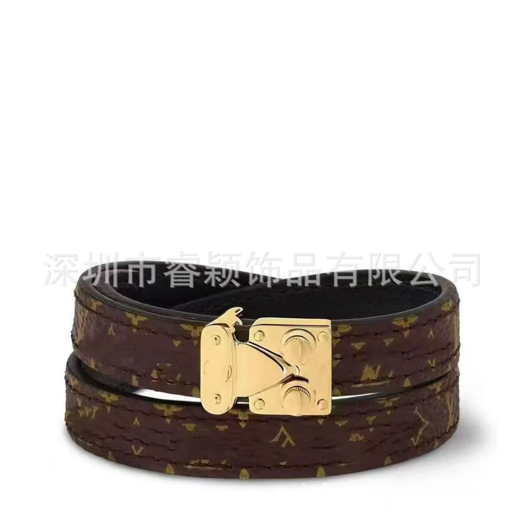 驴家手镯牛皮绳环系列几何型大牌同款中古拆皮独立包装亚马逊跨境 16