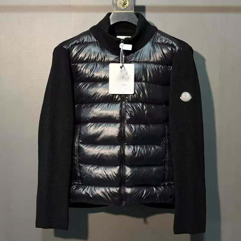 跨境高版本外贸M玛雅黑色经典羽绒服白鸭绒舒适保暖防寒连帽外套 50