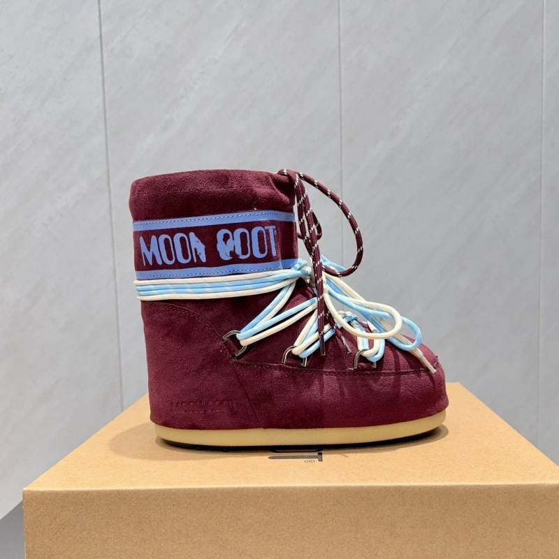 高定25ss秋冬新款月亮靴雪地靴系列内增高防滑保暖丑萌滑雪鞋短靴 39