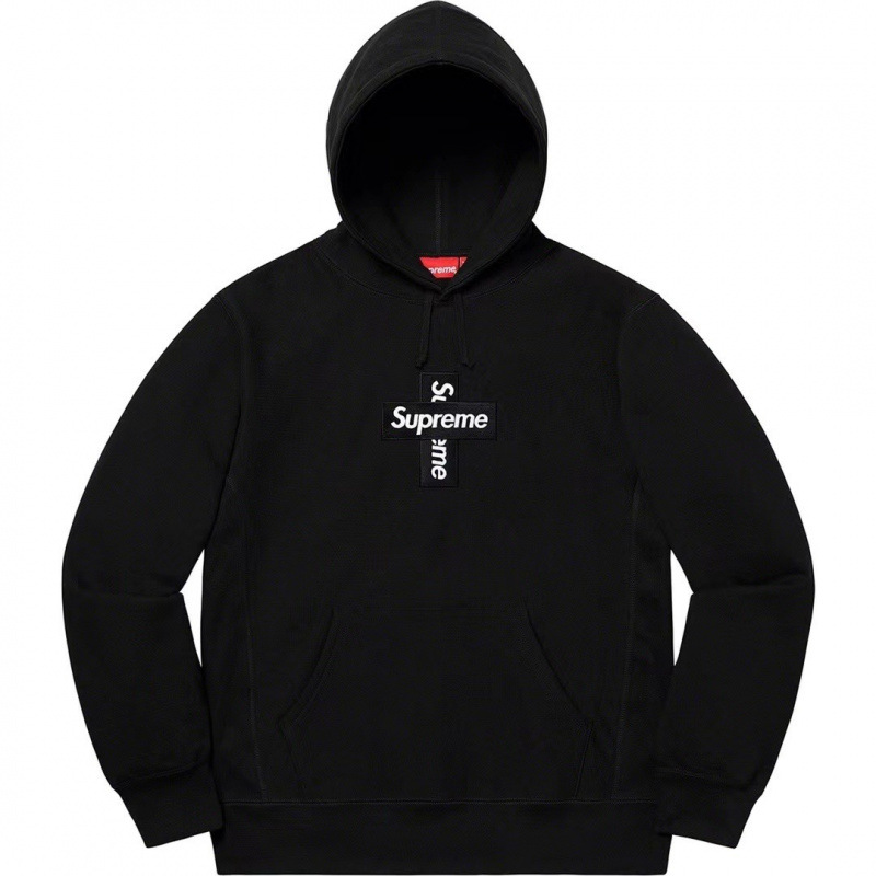 高版本supreme25SS 潮牌HOODED SWEATSHIRT 大LOGO加绒帽衫卫衣 46