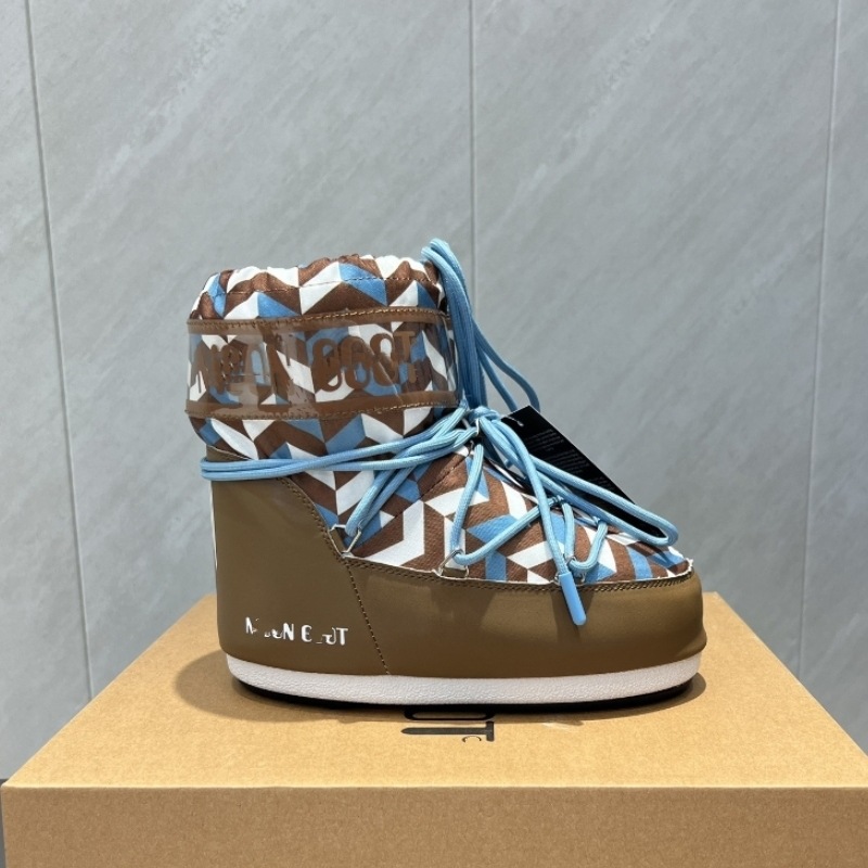 高定25ss秋冬新款月亮靴雪地靴系列内增高防滑保暖丑萌滑雪鞋短靴 46