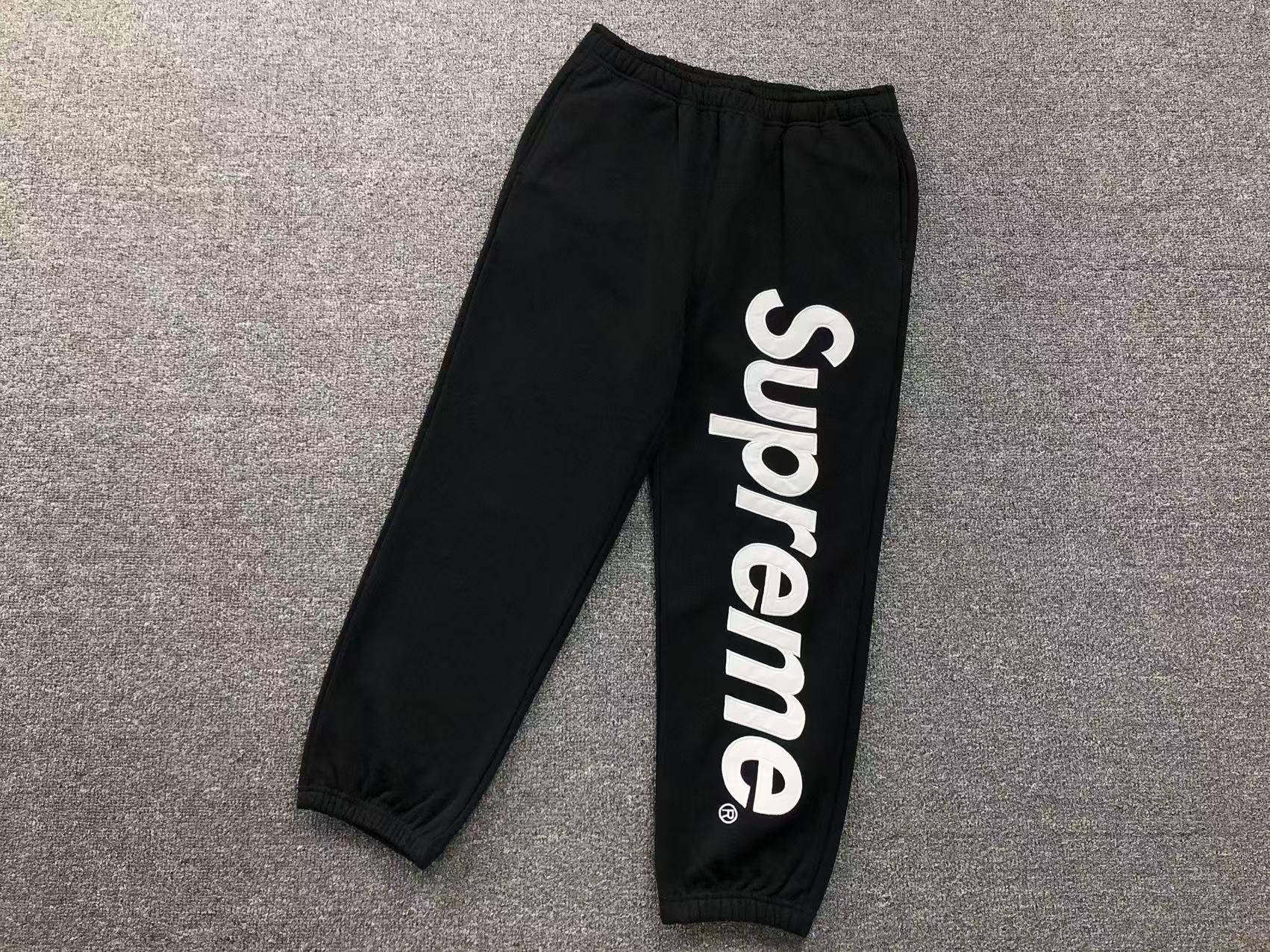 25FW SUPreme贴布BIG LOGO刺绣加绒重磅连帽卫衣男爆款秋冬款纯色 45