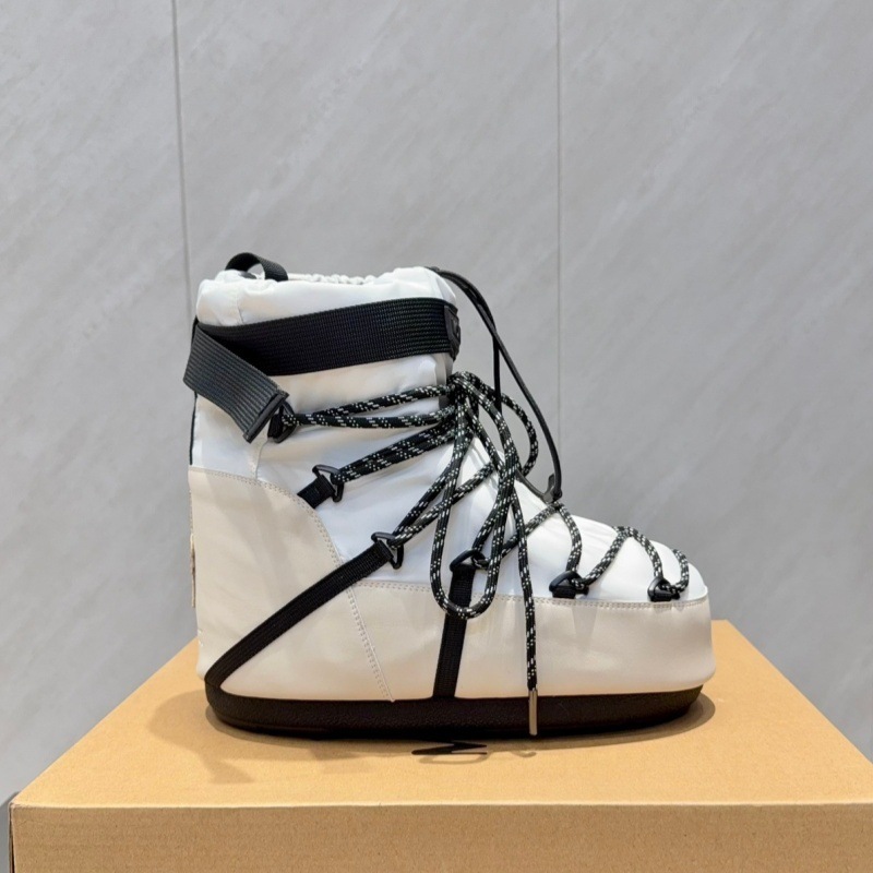 高定25ss秋冬新款月亮靴雪地靴系列内增高防滑保暖丑萌滑雪鞋短靴 37