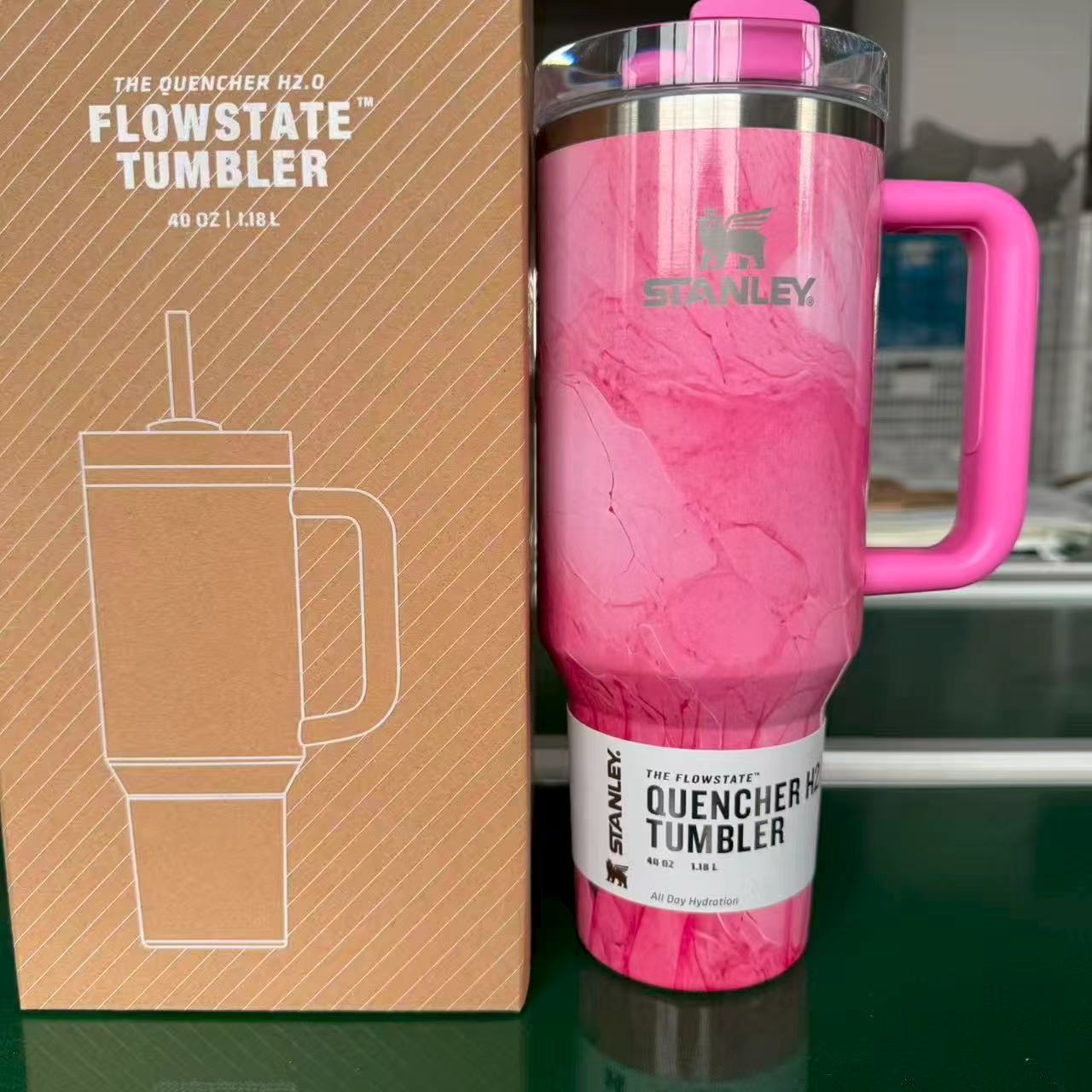 STANLEY海外原版不锈钢吸管杯美版大容量保温杯冷水杯子女冰霸杯 22