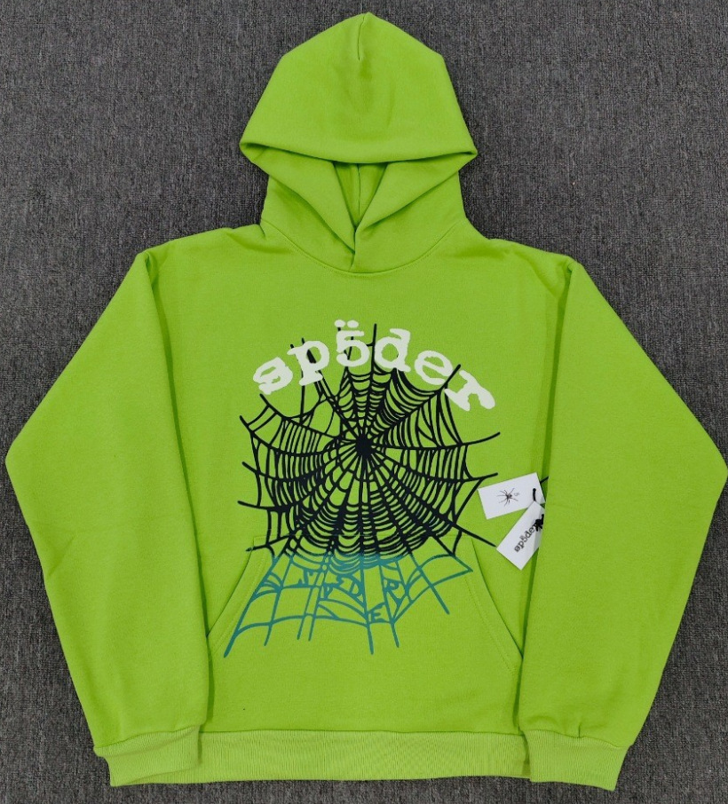 海外原版重磅450G加厚糕绒卫衣连帽衫男发泡印蜘蛛Sp5der hoodies 9