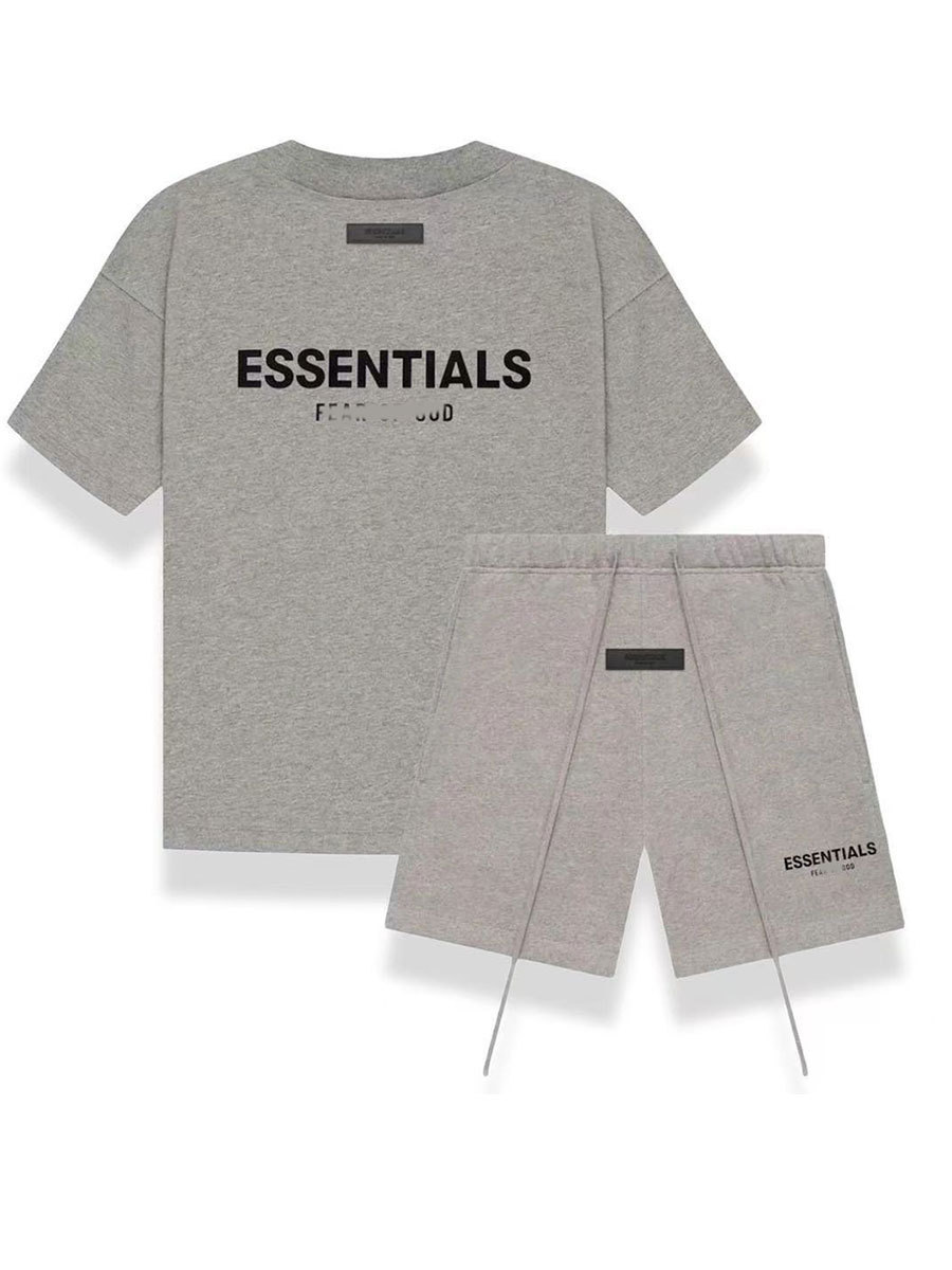高端原厂复线ESSENTIALS短袖高街美式宽松情侣潮牌男女纯棉T恤批 9