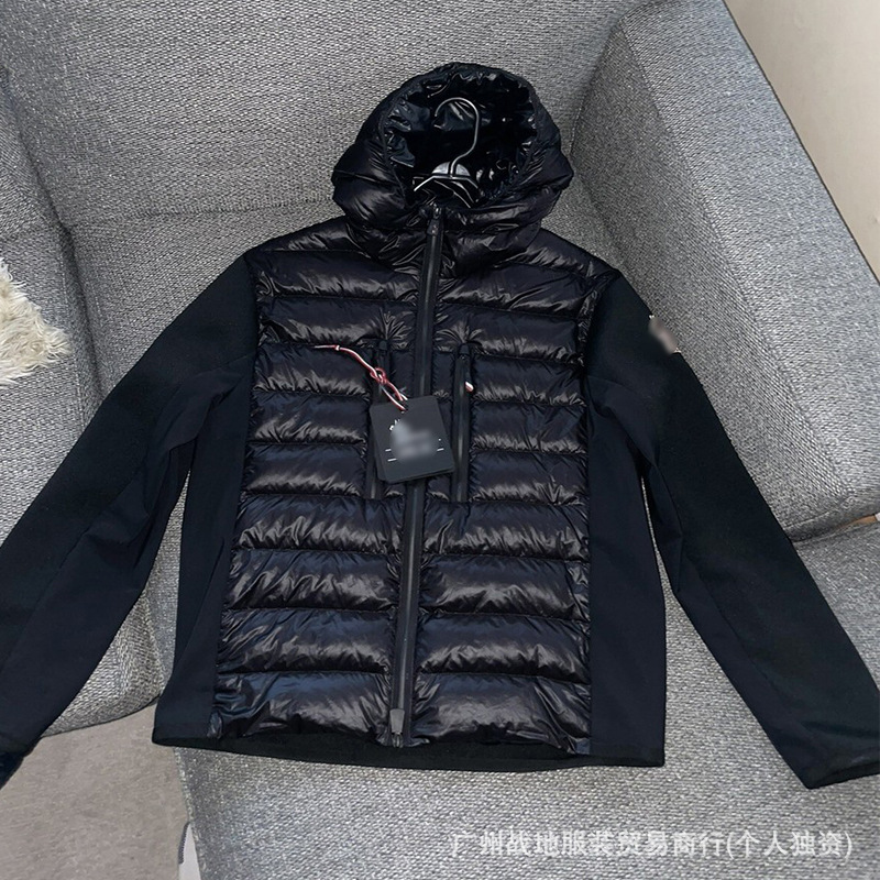 跨境高版本外贸M玛雅黑色经典羽绒服白鸭绒舒适保暖防寒连帽外套 26