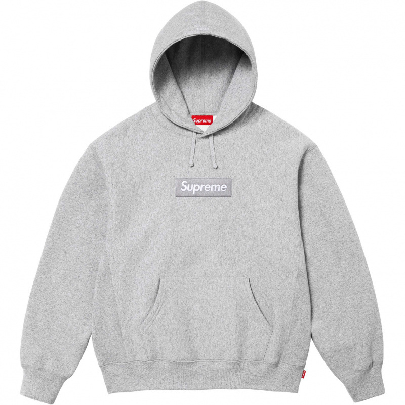 高版本supreme25SS 潮牌HOODED SWEATSHIRT 大LOGO加绒帽衫卫衣 34