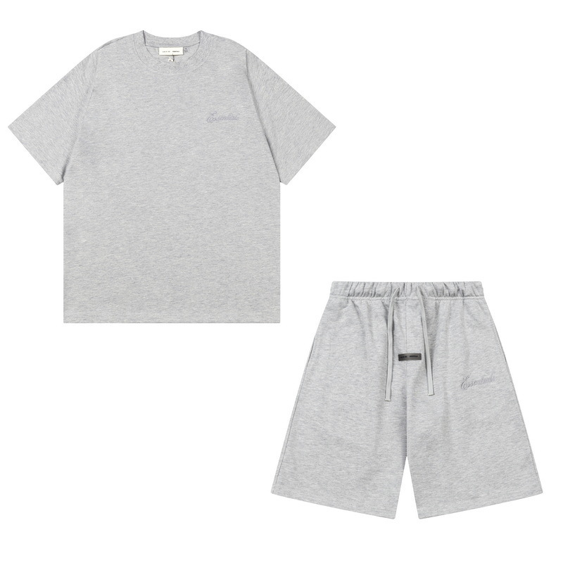 新款FEAR OF GOD ESSENTIALS植绒字母男女休闲宽松加绒连帽卫衣潮 33