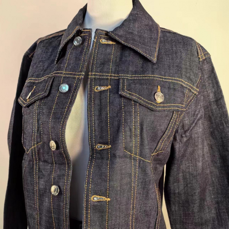 新款牛仔外纯套潮流女印花百搭休闲夹克翻领男女装上衣85-140斤穿