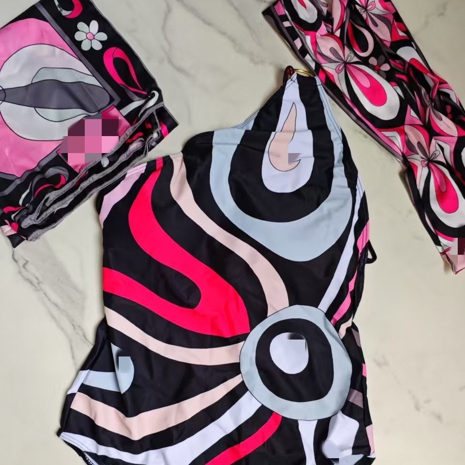 2026条纹比基尼泳衣丝巾Stripedbikiniscarfswimwearsarong 3