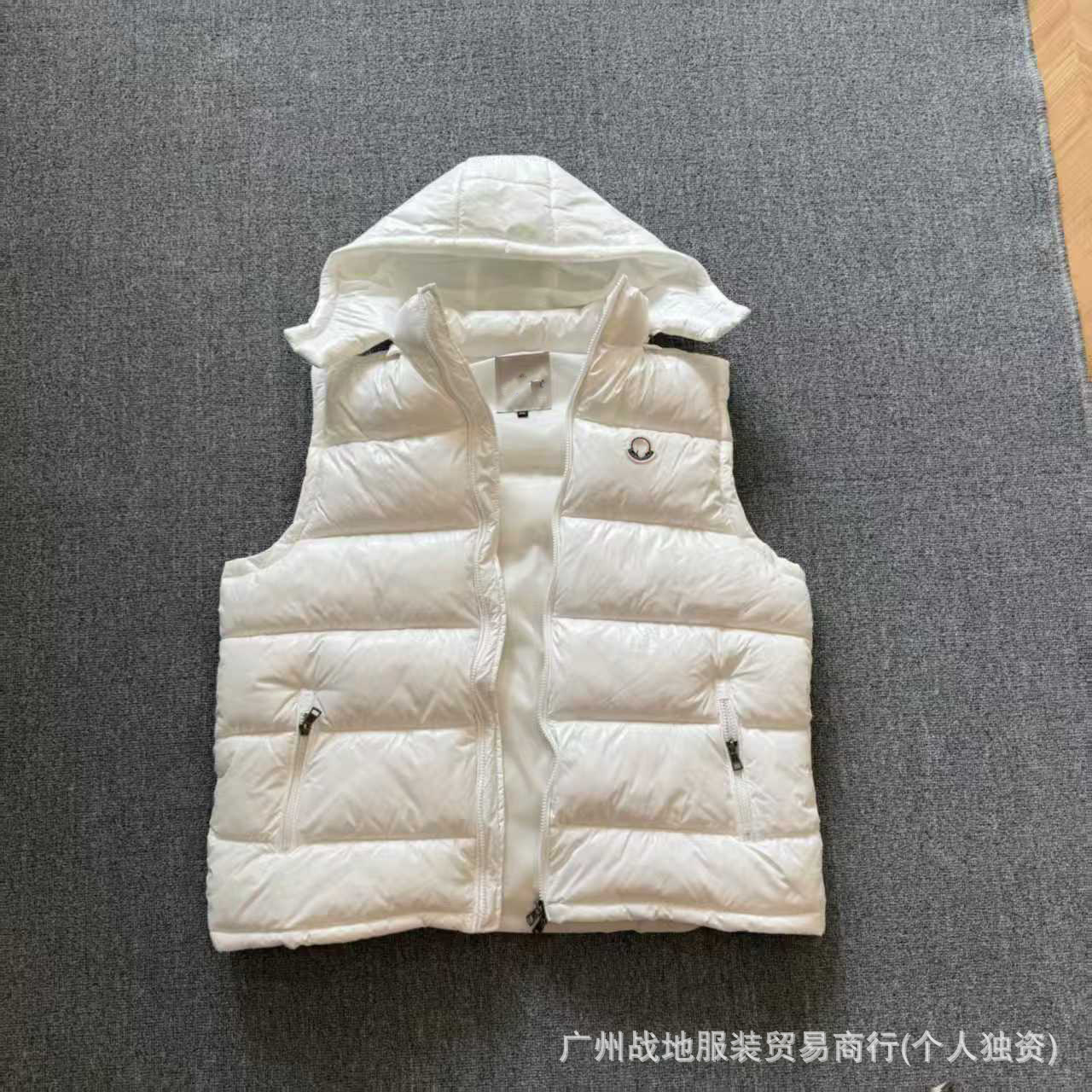 跨境高版本外贸M玛雅黑色经典羽绒服白鸭绒舒适保暖防寒连帽外套 40
