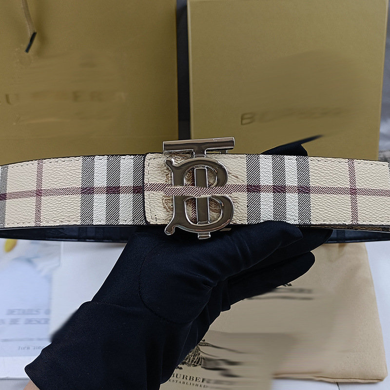 男女士平滑扣皮带双面压花内穿皮商务腰带潮流休闲百搭裤带 9