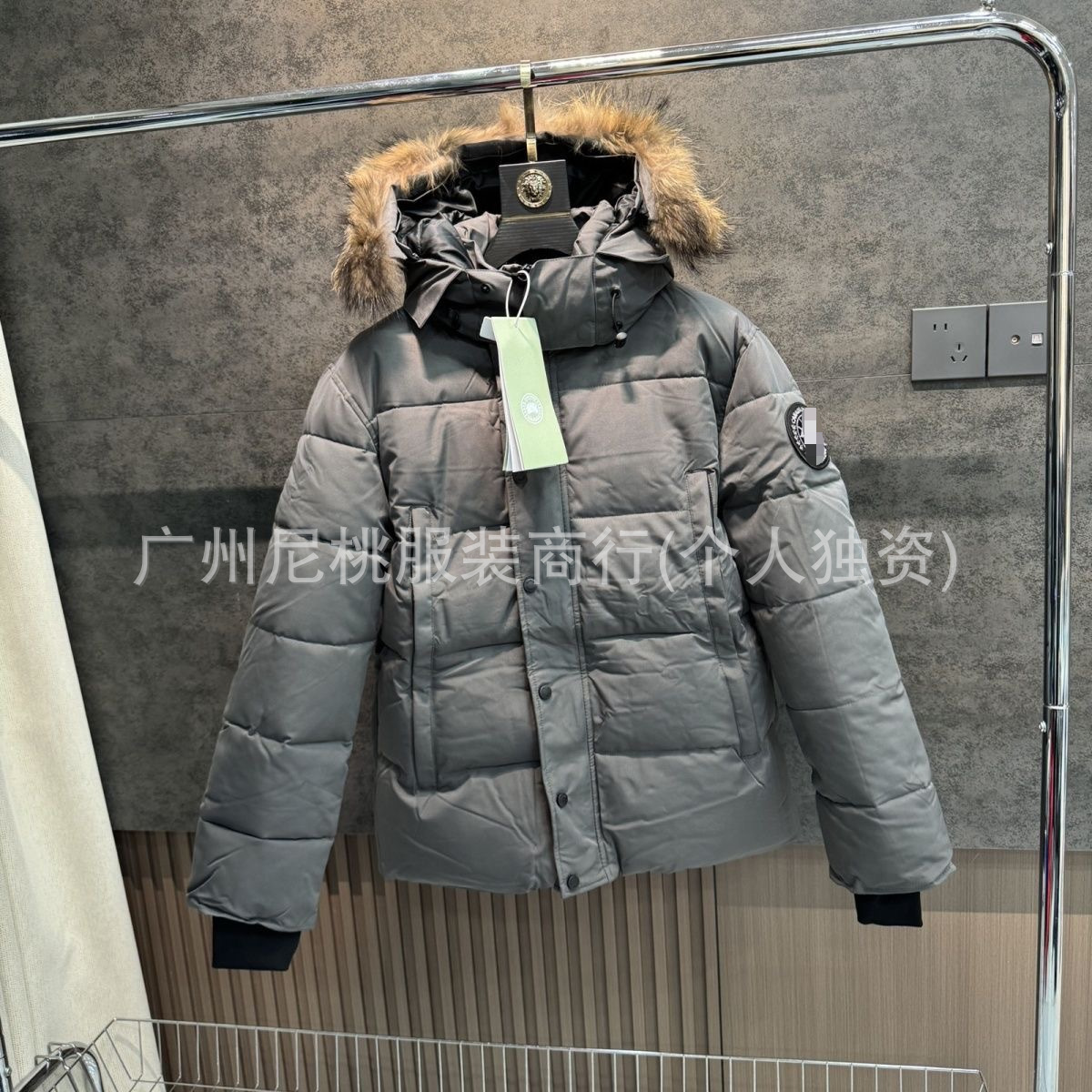 新款正确版鹅大口袋男女情侣派克棉服连帽加厚保暖防风外套 26