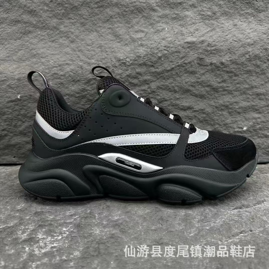 欧洲站D家B22运动休闲厚底时尚外贸透气男女增高老爹鞋轻便低帮