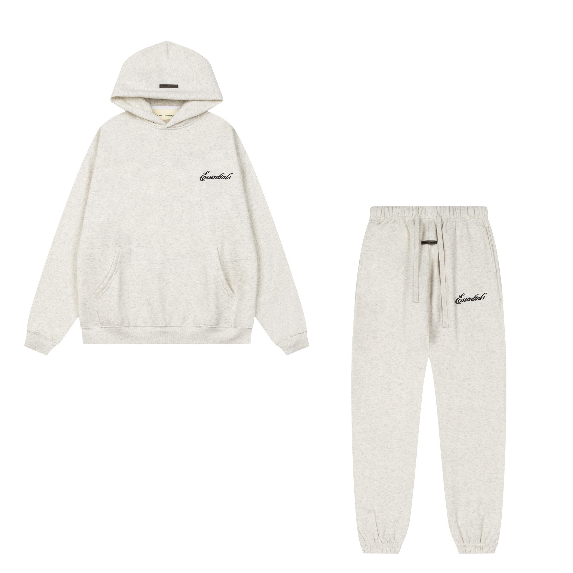 新款FEAR OF GOD ESSENTIALS植绒字母男女休闲宽松加绒连帽卫衣潮 101